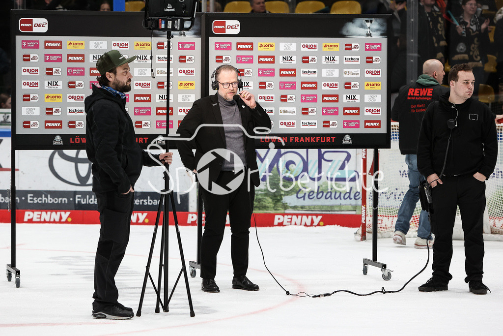 Löwen Frankfurt - Augsburger Panther | Christof KREUTZER dem Spiel beim Interview von MagentaSport