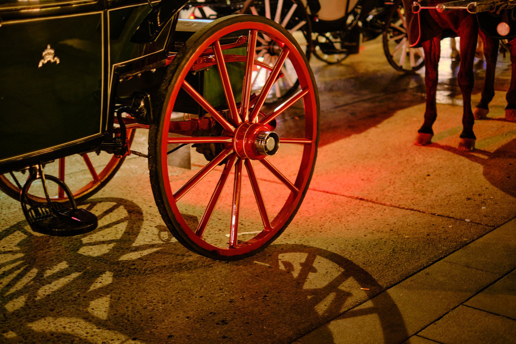 Fiaker am Stephansplatz am Abend | Wien, Austria - November 29, 2023: Fiaker am Stephansplatz am Abend. - Realisiert mit Pictrs.com