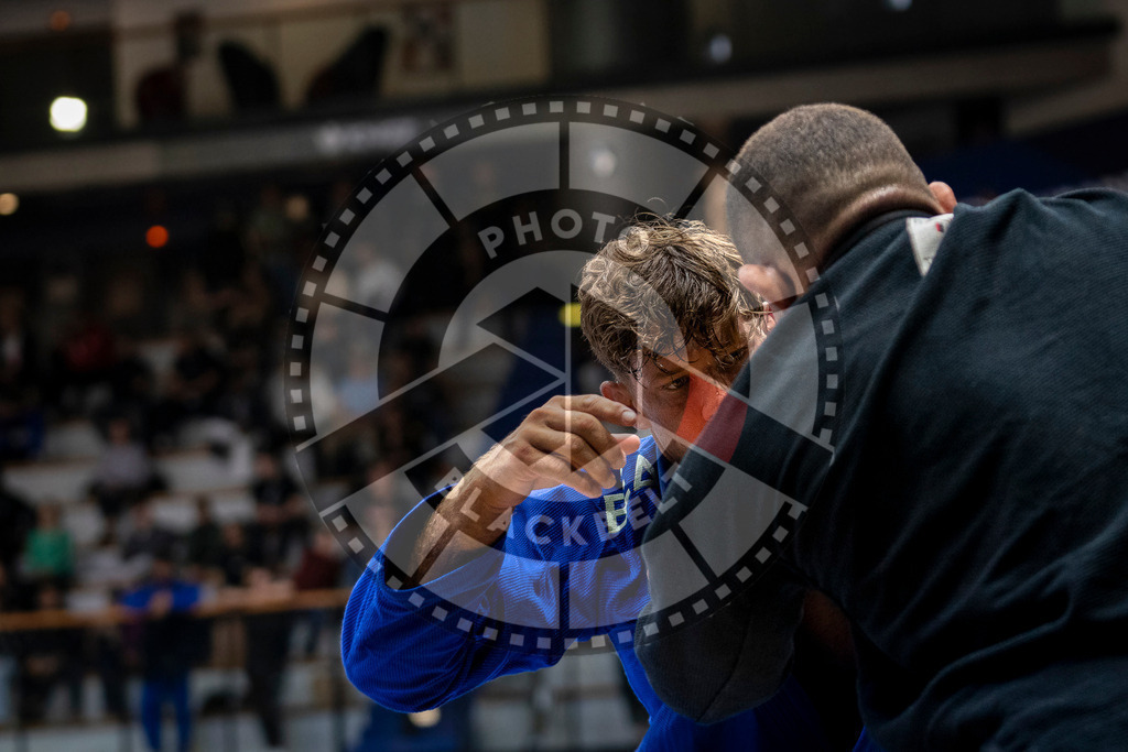 20240126PBB0582 | Fighters compete during the Brazilian Jiu-Jitsu European Championship of the IBJJF in Paris, France, on January 26, 2024.