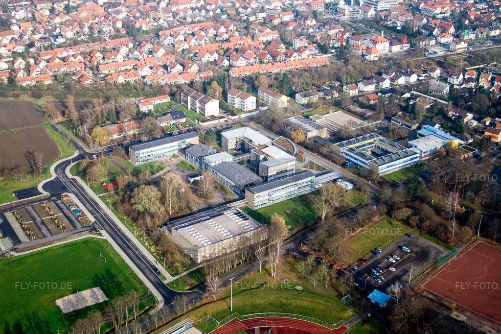 Luftbild: IGS in Kandel im Bundesland Rheinland-Pfalz in Deutschland. Foto: IMG_14599.jpg vom 26.11.2008 durch Werner Riehm/FLY-FOTO.de