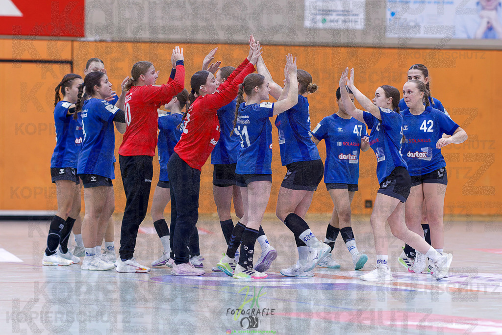 Jugenbundesliga wJB; HSG Kleenheim/Langgöns - SG Kappelwindeck/Steinbach | Jugenbundesliga wJB; HSG Kleenheim/Langgöns - SG Kappelwindeck/Steinbach am 23.11.2025 in Oberkleen (Weidig-Halle)Photo © 2025 - Jörg Heinrich - Realisiert mit Pictrs.com