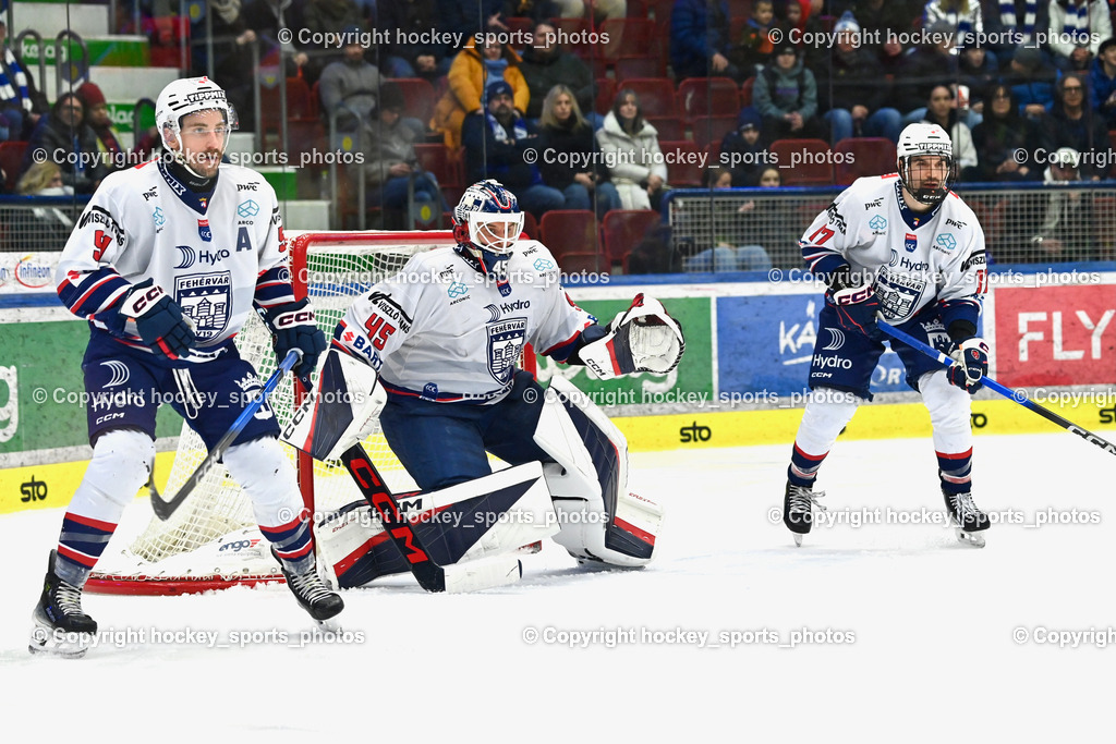 EC IDM Wärmepumpen VSV vs. Hydro Fehervar AV 19 | #45 Rasmus Reijola Hydro Fehervar, #17 Roland Kiss Hydro Fehervar, #51 Timothy Campbell Hydro Fehervar, EC IDM Wärmepumpen VSV vs. Hydro Fehervar AV 19, EC IDM Wärmepumpen VSV vs. Hydro Fehervar AV 19  am 17.01.2026 in Villach (Stadthalle Villach), Austria, (Photo by Bernd Stefan)