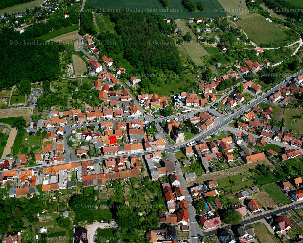 2634502 | KALLMERODE 09.06.2006 Stadtansicht des Innenstadtbereiches  in Kallmerode im Bundesland Thüringen, Deutschland // City view on down town  in Kallmerode in the state Thuringia, Germany Foto: Gerhard Launer