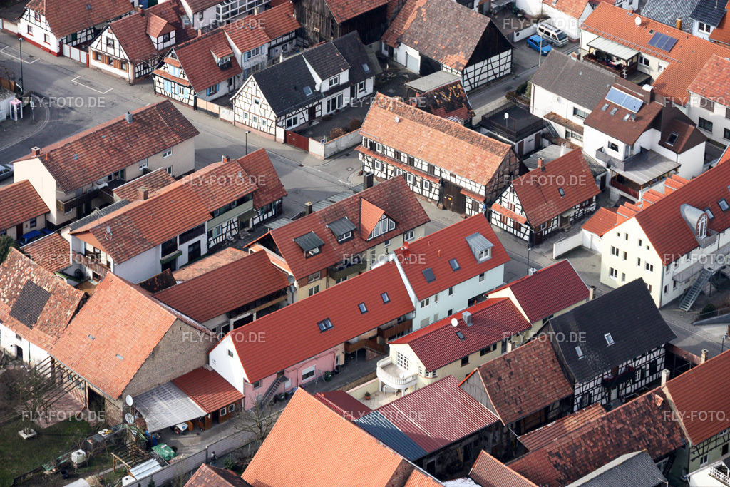 Kandel, Rheinstr | Luftbild: Kandel, Rheinstr in Kandel im Bundesland Rheinland-Pfalz in Deutschland. Foto: IMG_16935.jpg vom 15.02.2009 durch Werner Riehm/FLY-FOTO.de - Realisiert mit Pictrs.com