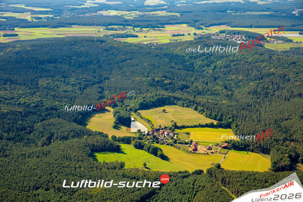 Das Luftbild zeigt : Ungerthal Büchenbach - Die Luftaufnahme wurde 2023 vom UL-Flugzeug aus erstellt ( keine Drohne ) - Hochauflösende Luftaufnahme - Für grossformatige Ausdrucke geeignet. Die Geschenkidee !Mit Lizenz und Bildrechte bestellbar
