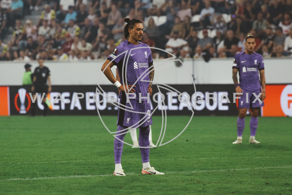 LASK Linz - FC Liverpool | LINZ,AUSTRIA,21.SEPT.23 - UEFA Europa League, LASK Linz - FC Liverpool, Image shows: Darwin Nunez (Liverpool FC).
Photo: Sportmediapics.com/ Andreas Willdoner