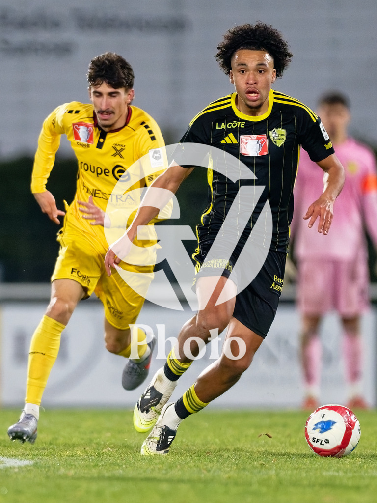 Coupe Suisse - 1/8 de finale - FC Stade Nyonnais v Neuchatel Xamax |  during the Coupe Suisse - 1/8 de finale match between FC Stade Nyonnais and Neuchatel Xamax at Centre sportif de Colovray in Nyon, Switzerland