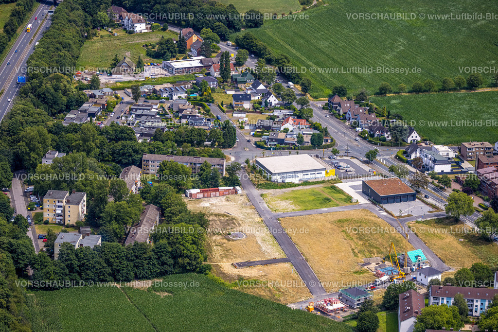 Castrop-Rauxel220706559 | Luftbild, Baugebiet Pallasstraße, ehemalige Zechenareal Erin-Wetterschacht 5, Rauxel, Castrop-Rauxel, Ruhrgebiet, Nordrhein-Westfalen, Deutschland