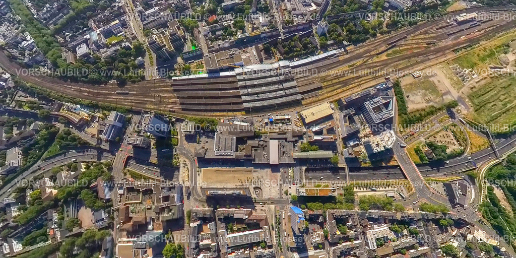 Duisburg230790174_Hauptbahnhof | Luftbild, Duisburg Hauptbahnhof, Erdkugel, Fisheye Aufnahme, Fischaugen Aufnahme, 360 Grad Aufnahme, tiny world, Dellviertel, Duisburg, Ruhrgebiet, Nordrhein-Westfalen, Deutschland