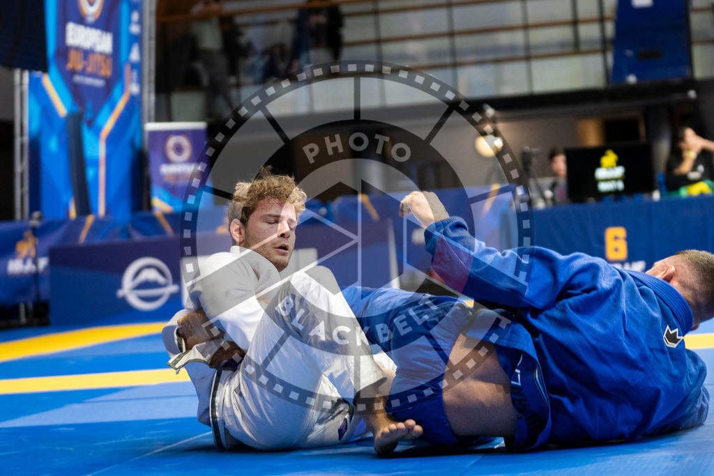 20240123PBB00217 | Fighters compete during the second day of the IBJJF European Championship in Paris, France, on January 23, 2024.