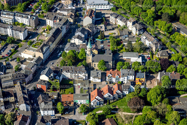 Hagen240503792 | Luftbild, evang.-luth. Kirche Haspe, Wohngebiet, Haspe, Hagen, Ruhrgebiet, Nordrhein-Westfalen, Deutschland