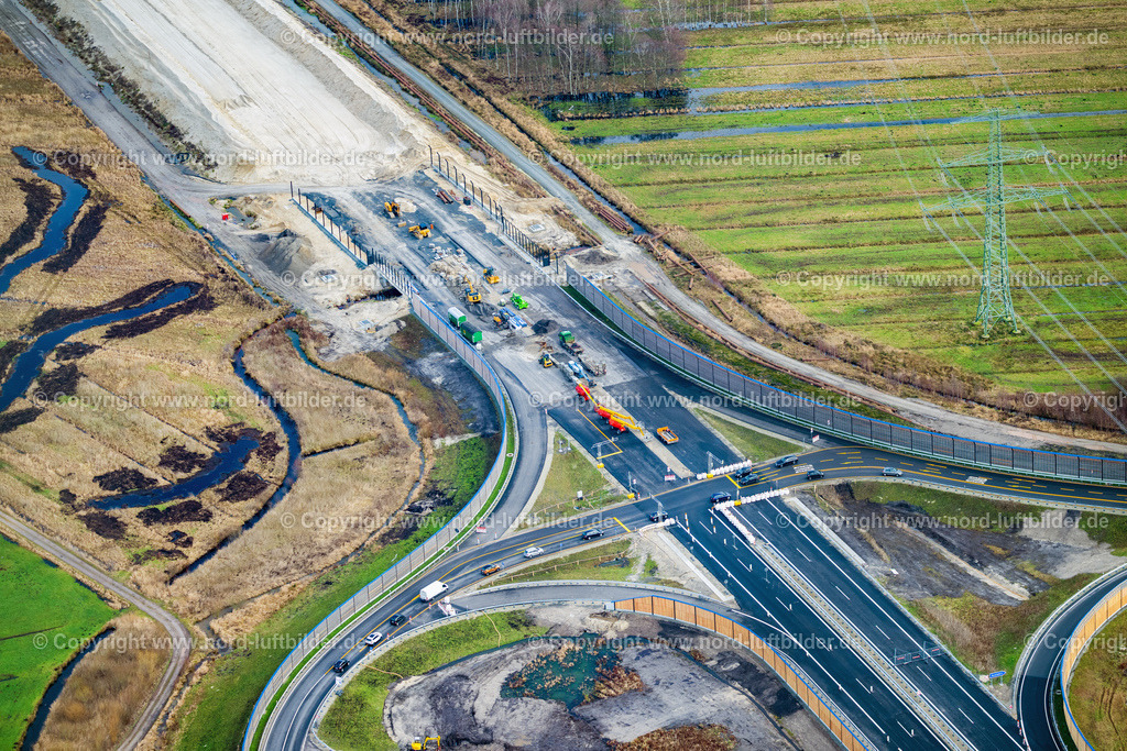 Autobahn_A26_Auf_und_Abfahrt_Neu_Wulmstorf_Baustelle_ELS_3144040223 | NEU WULMSTORF 04.02.2023 Baustelle zum Neubau am Autobahn- Streckenverlauf der BAB Abfahrt A26 in Neu Wulmstorf im Bundesland Niedersachsen, Deutschland. Weiterführende Informationen bei: DEGES Deutsche Einheit Fernstraßenplanungs- und -bau GmbH,  Die Autobahn GmbH des Bundes Niederlassung Nord,  Landkreis Stade. // Construction site for new construction on the motorway route of the motorway exit A26 in Neu Wulmstorf in the state of Lower Saxony, Germany. Further information at: DEGES Deutsche Einheit Fernstrassenplanungs- und -bau GmbH,  Die Autobahn GmbH des Bundes Niederlassung Nord,  Landkreis Stade. Foto: Martin Elsen