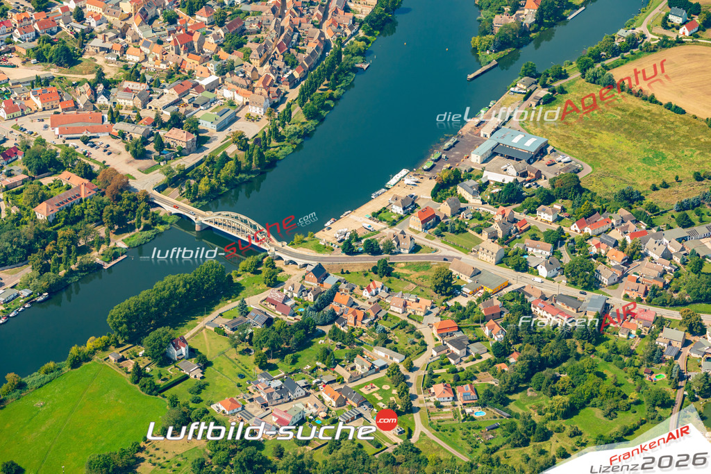Saalebrücke Alsleben Bild- Das Luftbild wurde 2025 vom UL-Flugzeug heraus erstellt ( keine Drohne bzw. Drohnenaufnahme ) - Hochauflösende Luftaufnahme -Nicht vergleichbar mit Google Maps oder Satelittenbilder- Die Geschenkidee !Mit Lizenz und Bildrechte bestellbar - CC