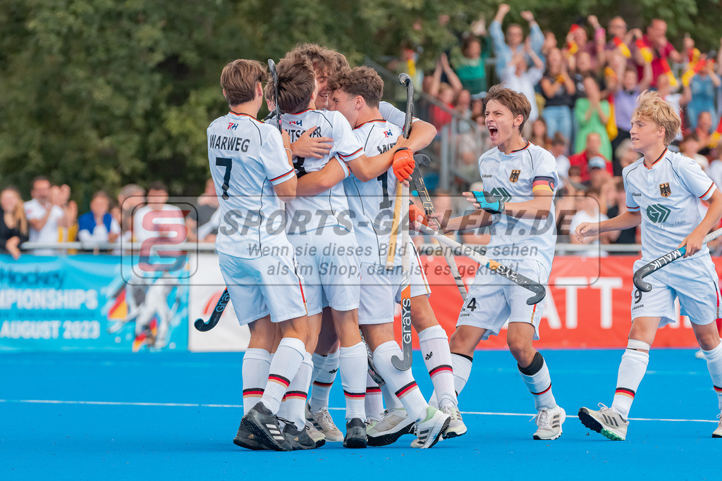HK_20230716_102834 | Euro Hockey MU18 Boys Finale Belgium vs Germany Championship Girls & Boys am 16.7.2023 CHTC , Krefeld ,