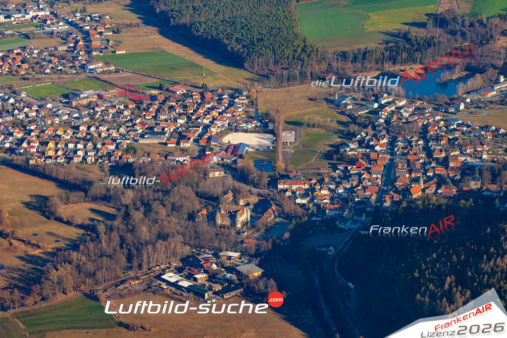 Das Luftbild der Stadt Mitwitz wurde 2019 vom Flugzeug heraus erstellt (keine Drohne) Aufnahmehöhe ca.400 Meter- hohe Auflösung- beste Druck-Qualität garantiert!