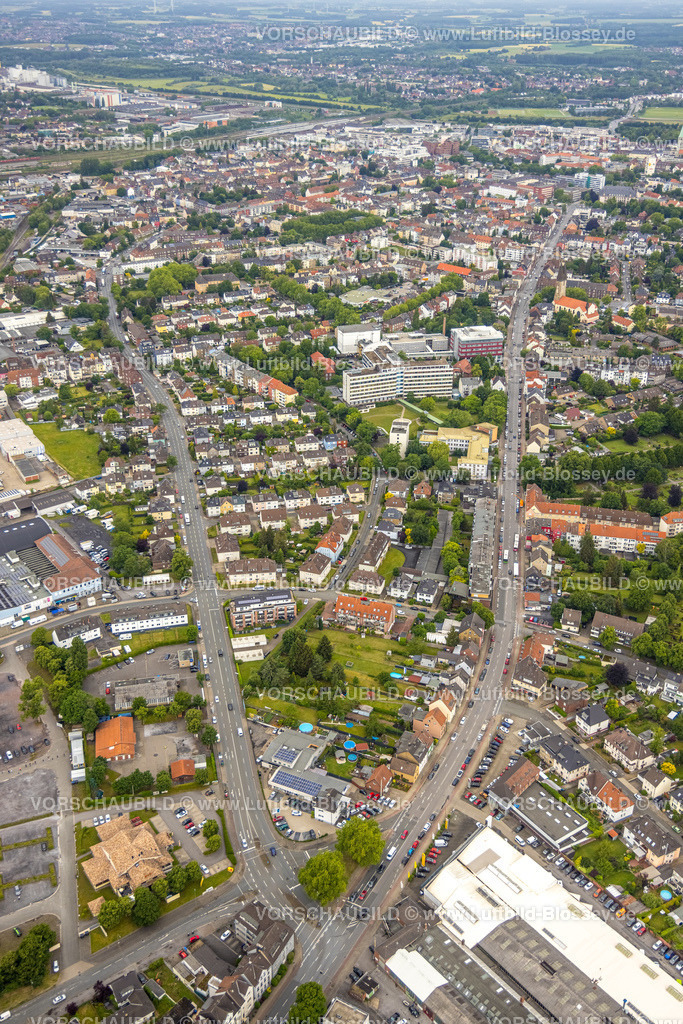 Hamm220604150 | Luftbild, Wohngebiet zwischen Werler Straße und Richard-Wagner-Straße, Evangelisches Krankenhaus Hamm, Mitte, Hamm, Ruhrgebiet, Nordrhein-Westfalen, Deutschland