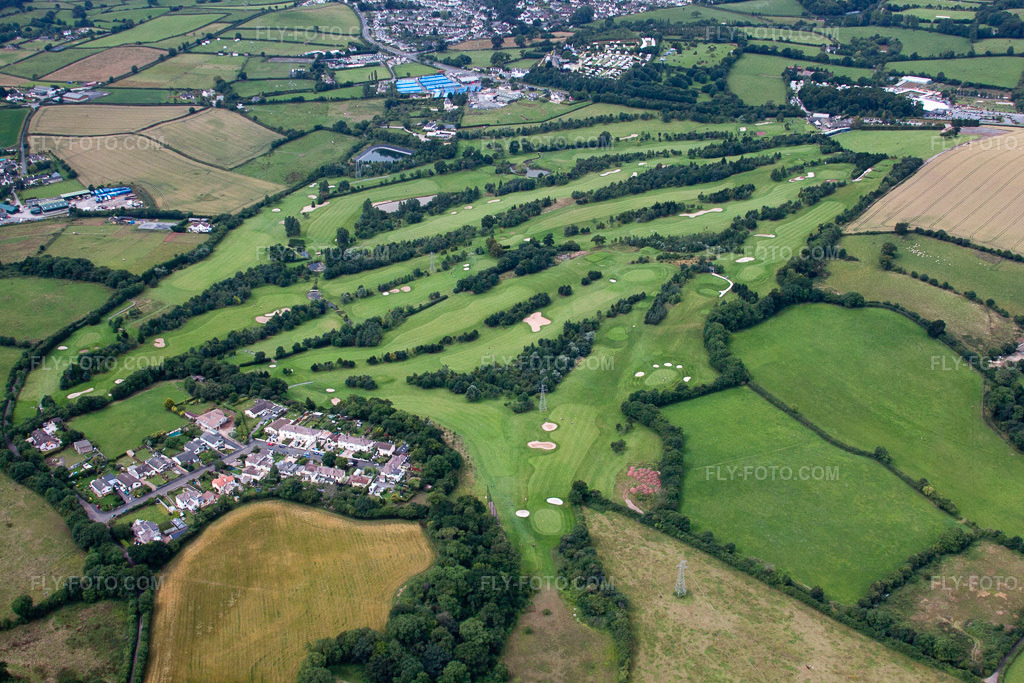 Aerial view: View of the town in Abbotskerswell in the state England, Great Britain. – Photo: IMG_19482.jpg taken on 07/20/2009 by Werner Riehm/FLY-FOTO.com – Resolution of the original: 4752 x 3168 px