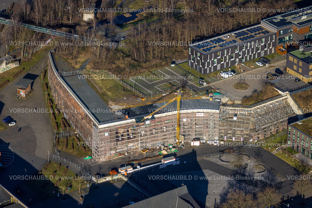 Bochum240103725 | Luftbild, Westpark, Alleestraße und Gerard-Mortier-Platz am Westpark, Kultur Ruhr GmbH Gebäude, Colosseum historische Sehenswürdigkeit, Kruppwerke, Bochum, Ruhrgebiet, Nordrhein-Westfalen, Deutschland