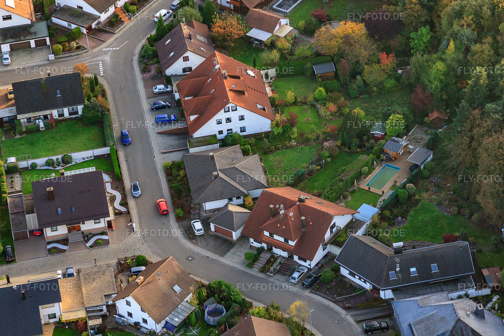 Luftbild: Südring x Pfarrer-Löser-Straße in Rülzheim im Bundesland Rheinland-Pfalz in Deutschland. Foto: IMG_60296.jpg vom 22.10.2013 durch Werner Riehm/FLY-FOTO.de