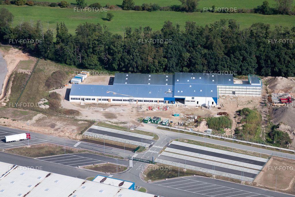 Gewerbegebiet Horst, Fa. Alfa Aesar Thermo Fisher | Luftbild: Gewerbegebiet Horst, Fa. Alfa Aesar Thermo Fisher im Ortsteil Minderslachen in Kandel im Bundesland Rheinland-Pfalz in Deutschland. Foto: IMG_21073.jpg vom 06.09.2009 durch Werner Riehm/FLY-FOTO.de - Realisiert mit Pictrs.com