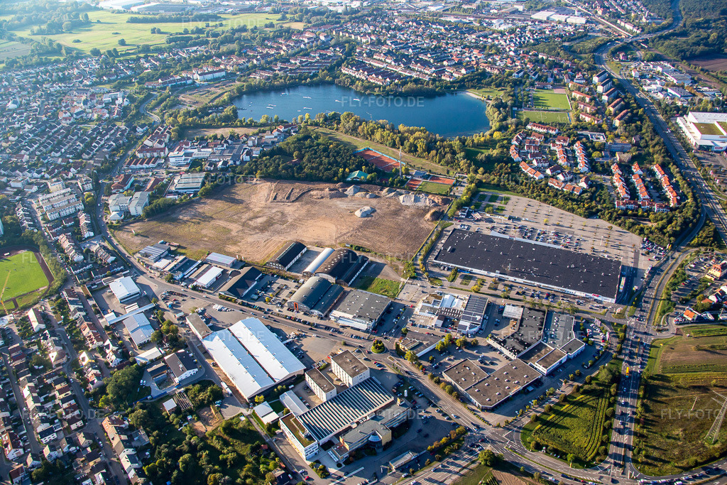 Luftbild: Brühl, Gewerbegebiet Schütte-Lanz-Park in Brühl im Bundesland Baden-Württemberg in Deutschland. Foto: IMG_073013.jpg vom 23.09.2014 durch Werner Riehm/FLY-FOTO.de