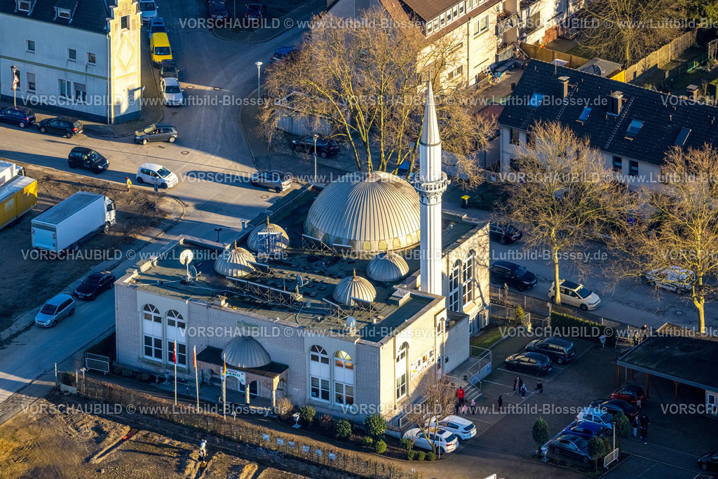 Gladbeck240108254 | Luftbild, Moschee DITIB- Türkisch Islamische Gemeinde zu Gladbeck, Wielandstraße Ecke Bramsfeld, Butendorf, Gladbeck, Ruhrgebiet, Nordrhein-Westfalen, Deutschland