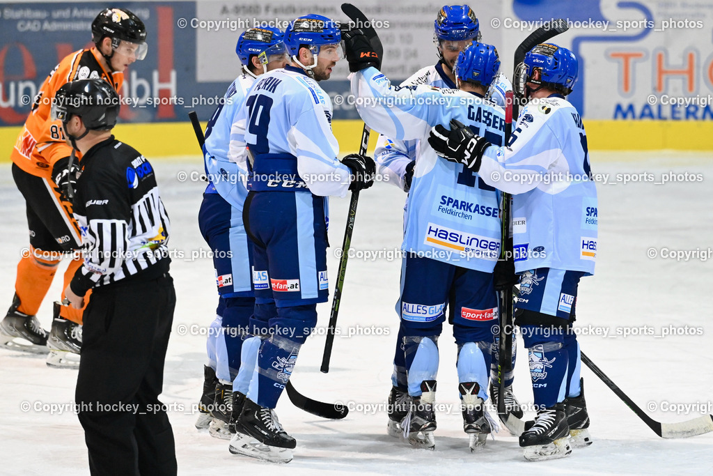 ESC Steindorf vs. USC Velden 4.1.2023 | Jubel ESC Steindorf Mannschaft, #79 Petrik Benjamin, #15 Gasser Daniel, 