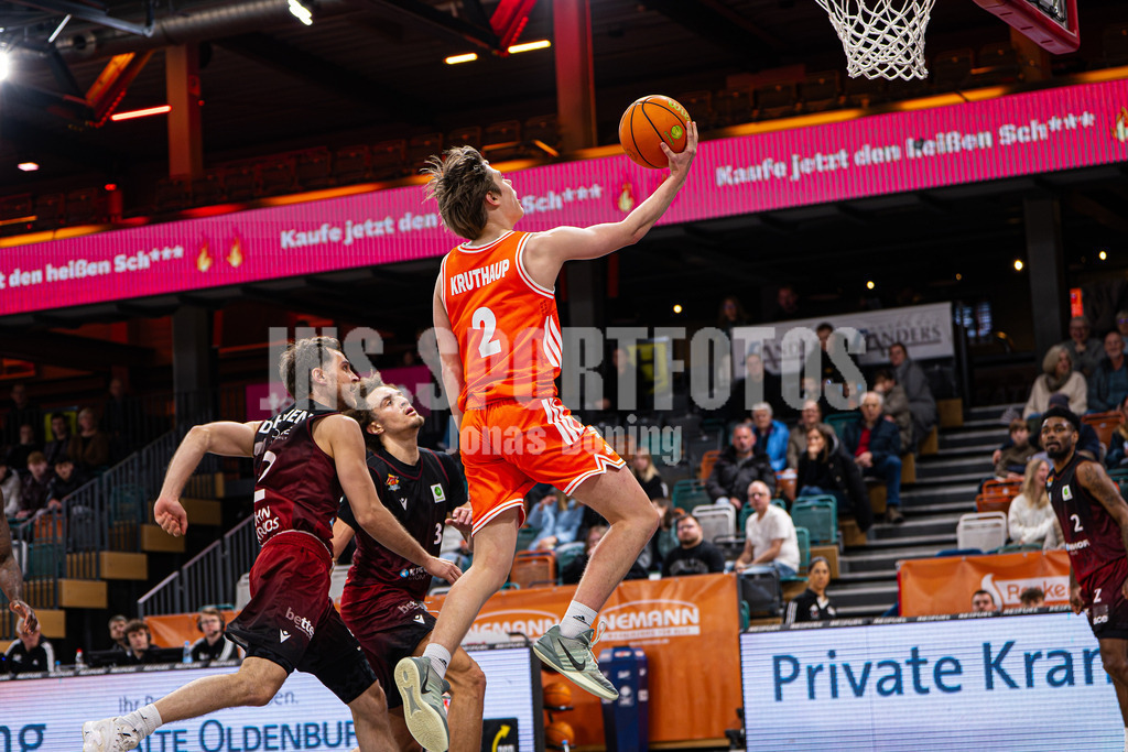 Basketball I Herren I Saison 2025-2026 I ProB Nord I 21. Spieltag I Rasta Vechta II - Iserlohn Kangaroos I 2975 | Epke Kruthaup (2, RASTA Vechta II) - Realisiert mit Pictrs.com