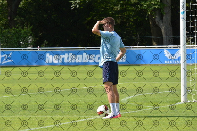RGE_9962 | Hertha BSC, 2.Bundesliga, Herren, Fußball, Training auf dem Schenckendorffplatz, Montag 10.08. 2026, Saison 2026/27,  im Bild Gustav Christensen (Hertha BSC ),  Fotograf: Ralf Gebhardt - Realisiert mit Pictrs.com