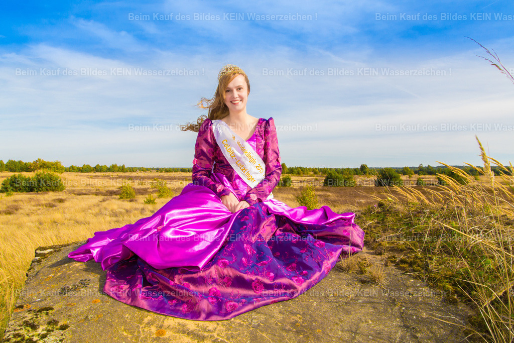 Heidekönigin-7942 | Ein Kleid, das mit der Heide um die Wette leuchtete---2013 hatte ich die besondere Gelegenheit, die Heidekönigin zu fotografieren. Schon beim ersten Blick auf ihr strahlendes Kleid war klar, dass dieses Motiv etwas Besonderes werden würde. Gemeinsam mit der blühenden Heidelandschaft entstand eine Stimmung, die man nur für wenige Wochen im Jahr erleben kann.---Solche Aufträge waren für mich immer etwas Besonderes. Sie führten mich an die schönsten Orte Sachsen-Anhalts und brachten mich mit Menschen zusammen, die ihre Region mit viel Herzblut repräsentieren. Als Fotograf sind es genau diese Begegnungen, für die ich bis heute dankbar bin.---Wenn ich dieses Bild heute betrachte, erinnere ich mich nicht nur an das leuchtende Kleid und die blühende Heide. Ich denke auch daran, wie vielfältig mein Beruf schon damals war – und wie viele besondere Momente ich mit meiner Kamera festhalten durfte. Danke Christian - Realisiert mit Pictrs.com