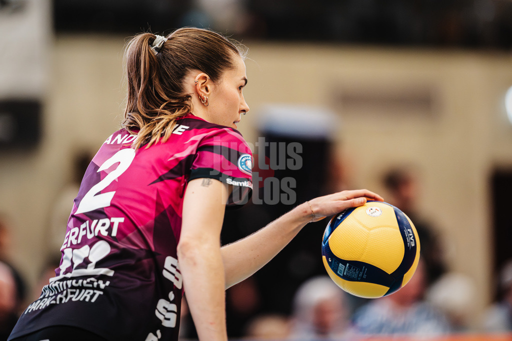 Volleyball | Frauen | Saison 2025/2026 | Volleyball Bundesliga | ETV Hamburger Volksbank Volleys vs. Schwarz-Weiß Erfurt | 15.02.2026 | Elizabeth Sandbothe (#2, Schwarz-Weiß Erfurt)