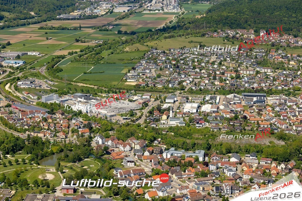Luftaufnahme von Herbrechtingen Vs Google Maps- Die Luftaufnahme wurde 2025 vom UL-Flugzeug heraus erstellt ( keine Drohne ) - Hochauflösende Luftaufnahme - für professionelle Ausdrucke geeignet. Die Geschenkidee !Mit Lizenz und Bildrechte bestellbar