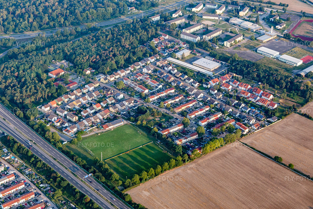 Luftbild: ASV in Speyer im Bundesland Rheinland-Pfalz in Deutschland. Foto: IMG_116848.jpg vom 25.08.2019 durch Werner Riehm/FLY-FOTO.de