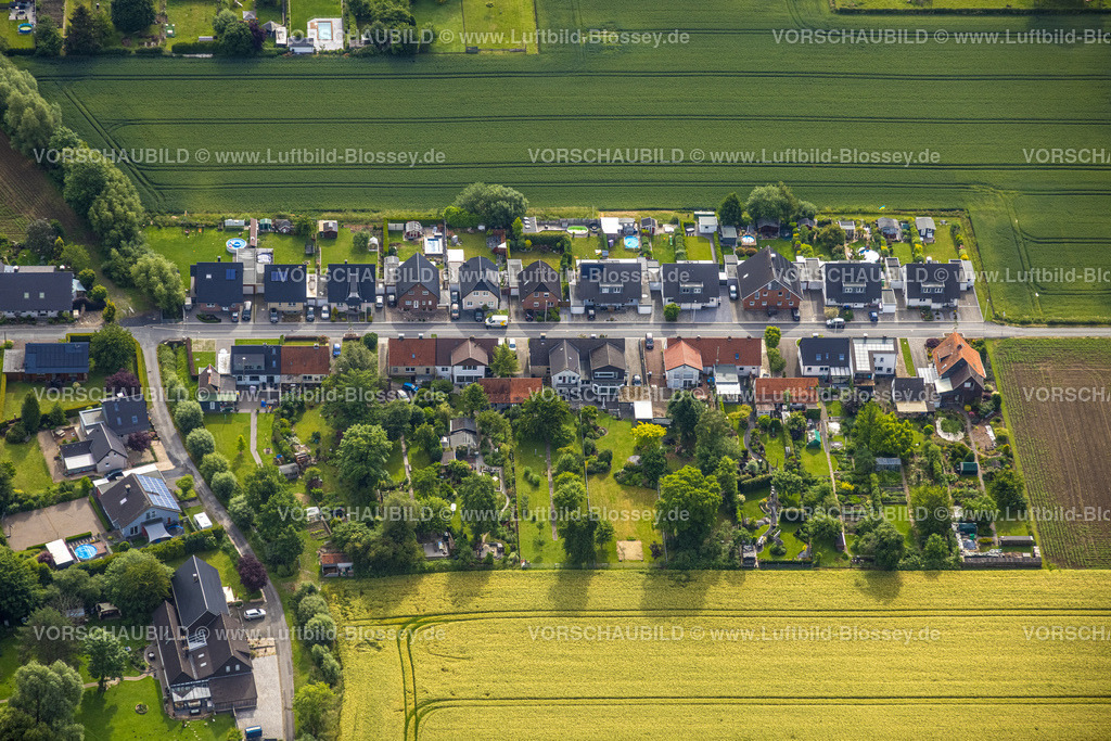 Hamm220601943 | Luftbild, Ortsteil Wiescherhöfen, Wohnsiedlung Weetfeld, An der Spierkuhle, Pelkum, Hamm, Ruhrgebiet, Nordrhein-Westfalen, Deutschland
