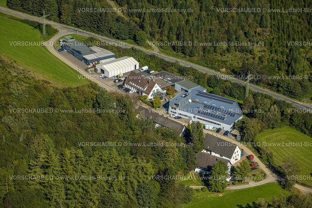 Lennestadt230909795Oberelspe | Luftbild, Gewerbegebiet Kettlers Bach Oedingermühle, Oedingen, Lennestadt, Sauerland, Nordrhein-Westfalen, Deutschland