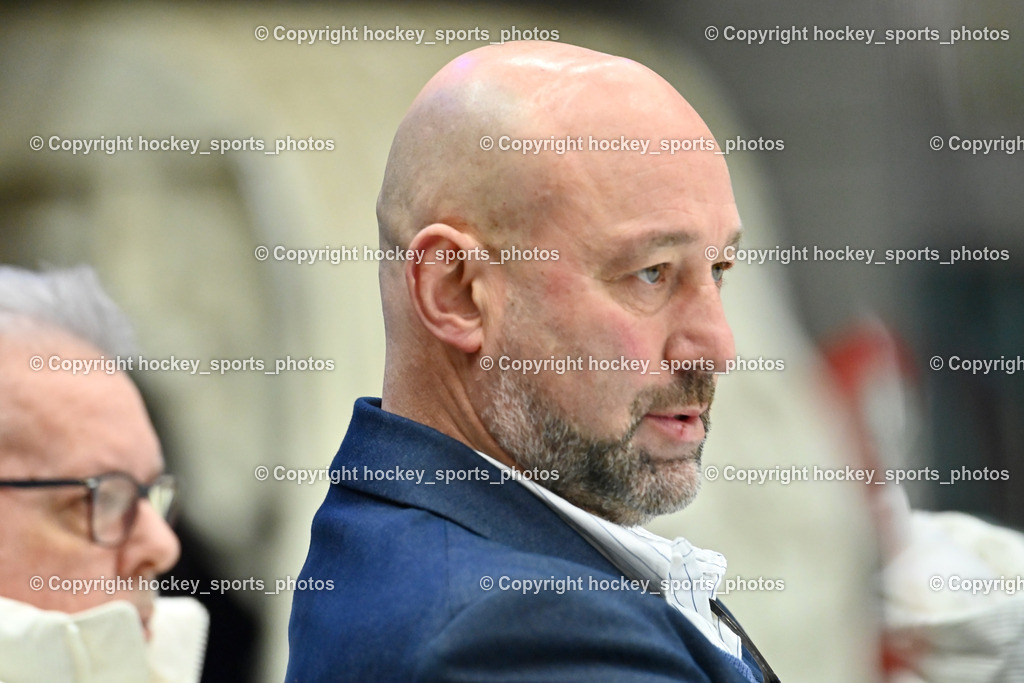 EC IDM Wärmepumpen VSV vs. Pioneers Vorarlberg | #Herbert Hohenberger Sportdirektor EC VSV, EC IDM Wärmepumpen VSV vs. Pioneers Vorarlberg, EC IDM Wärmepumpen VSV vs. Pioneers Vorarlberg am 22.02.2026 in Villach (Stadthalle Villach), Austria, (Photo by Bernd Stefan)