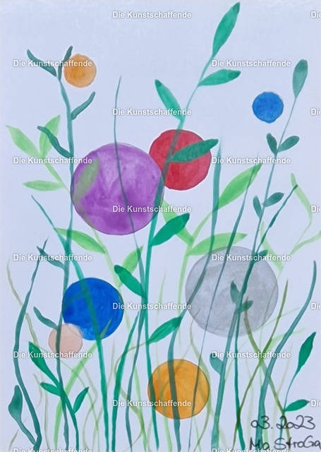 MaStroGa-093209 | Kunstdruck von handgemalter Postkarte. | Art print from hand painted postcard. - Realisiert mit Pictrs.com