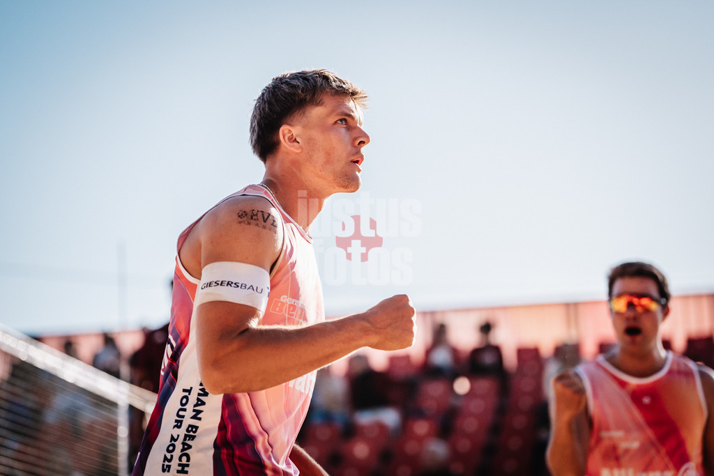 Beachvolleyball | Männer | Allianz German Beach Tour 2025 | Tourstop Düsseldorf | 15.05.2025 | Luis Kubo jubelt