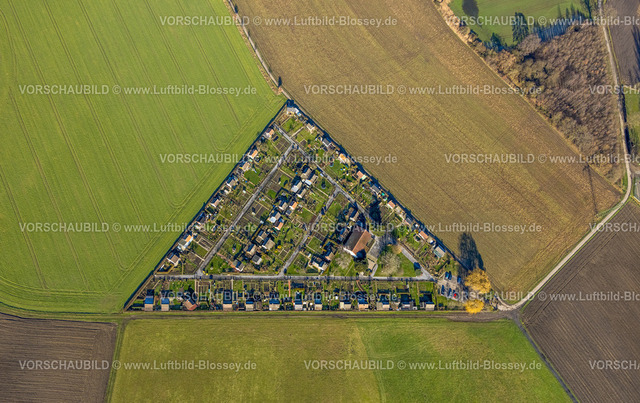 Luenen230204353 | Luftbild, KGV Grüne Insel, Kapellenweg, Alstedde, Lünen, Ruhrgebiet, Nordrhein-Westfalen, Deutschland