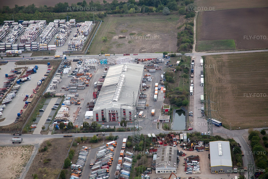 Luftbild: Worms, Industriegebiet Nord am Rhein in Worms im Bundesland Rheinland-Pfalz in Deutschland. Foto: IMG_084264.jpg vom 02.09.2015 durch Werner Riehm/FLY-FOTO.de