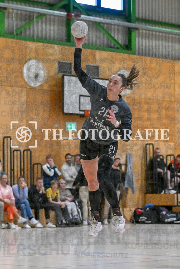 GER, SG Maulburg/Steinen - HB Kinzigtal, Frauen-Handball, Oberliga Suedbaden, 21. Spieltag, Saison 2024/2025, 06.04.2025 | Vanessa Brand (HB Kinzigtal, #21)GER, SG Maulburg/Steinen - HB Kinzigtal, Frauen-Handball, Oberliga Suedbaden, 21. Spieltag, Saison 2024/2025, 06.04.2025Foto: TH Fotografie/Thomas Hess