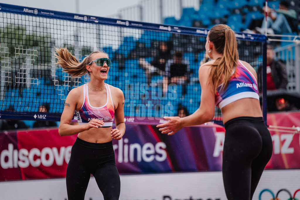 Beachvolleyball | Frauen | Allianz German Beach Tour 2025 | Tourstop Hamburg | 29.05.2025 | v.l. Clara Dressen und Mila Janca