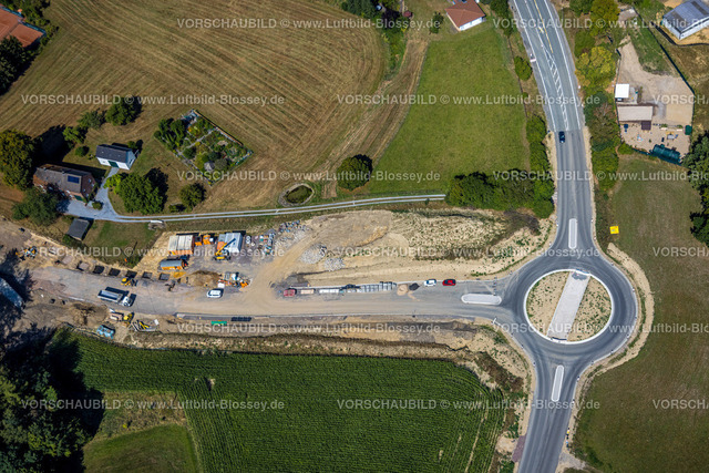 Sprockhoevel220808128 | Luftbild, Neue Umgehungsstraße L70n Glückauf-Trasse zum neuen Kreisverkehr Haßlinghauser Straße, Im Sirrenberg, Sprockhövel, Ruhrgebiet, Nordrhein-Westfalen, Deutschland