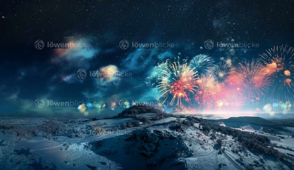 Hohenstaufen in der Silvesternacht | löwenblicke | shop