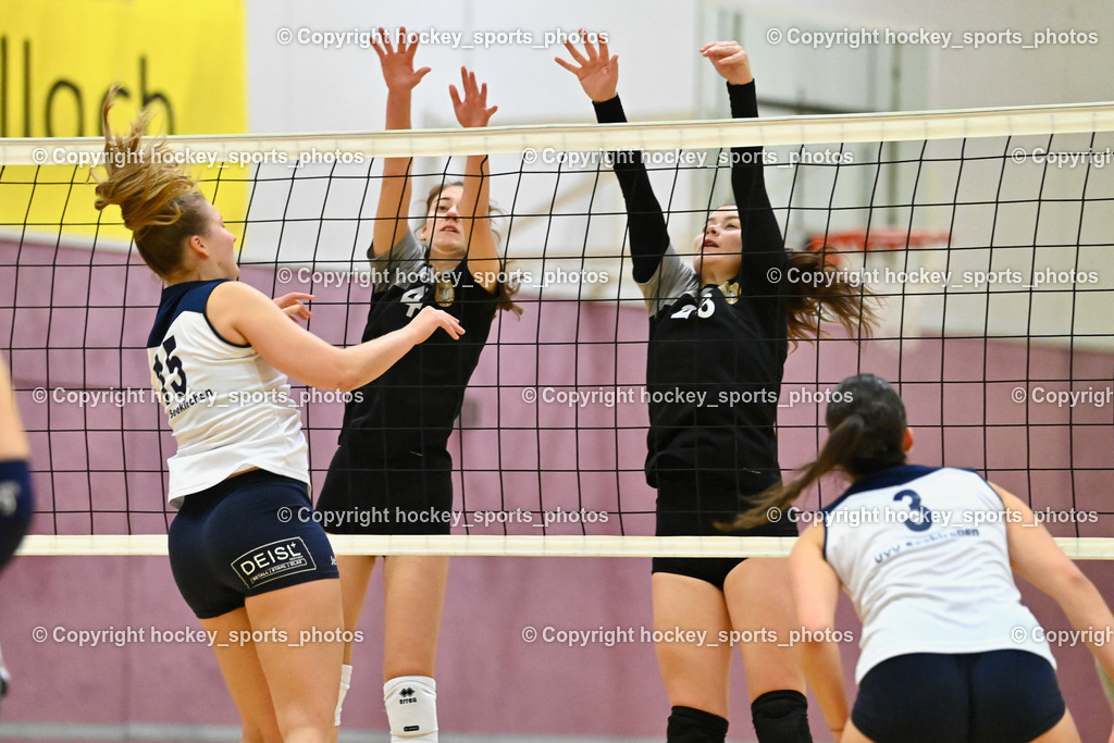 ASKÖ Volley Eagles vs. UVV Seekirchen 10.12.2022 | #15 HINTZSCHE Jessica, #4 PICHLER Verena, #23 VEIGL Valentina, #3 DEISL Sophia Katharina
