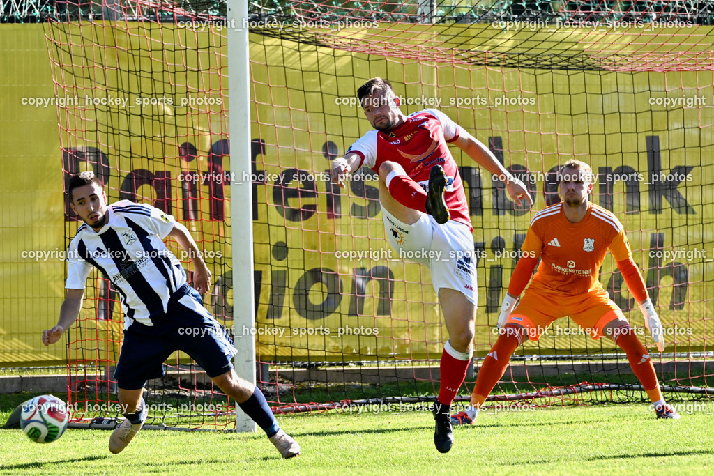 ATUS Nötsch vs. FC Dölsach | #7 Harald Ottowitz ATUS Nötsch, #39 Lukas Unterlader FC Dölsach, #12 Christian Brandstätter FC Dölsach, ATUS Nötsch vs. FC Dölsach, ATUS Nötsch vs. FC Dölsach am 23.08.2026 in Nötsch (Sportplatz Nötsch), Austria, (Photo by Bernd Stefan)