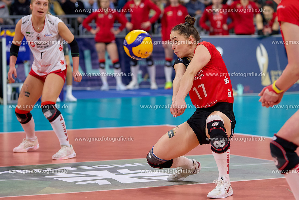 GER, Dresdner SC - USC Muenster, Volleyball, DVV-Pokalfinale Frauen 2025, 02.03.25 | GER, Dresdner SC - USC Muenster, Volleyball, DVV-Pokalfinale Frauen 2025, 02.03.25Foto: Gerald Oelze-de Stoppany