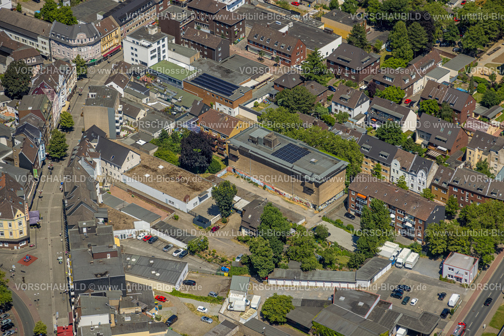 Oberhausen230705733 | Luftbild, Bunker Christinenstraße, Sterkrade Mitte, Oberhausen, Ruhrgebiet, Nordrhein-Westfalen, Deutschland