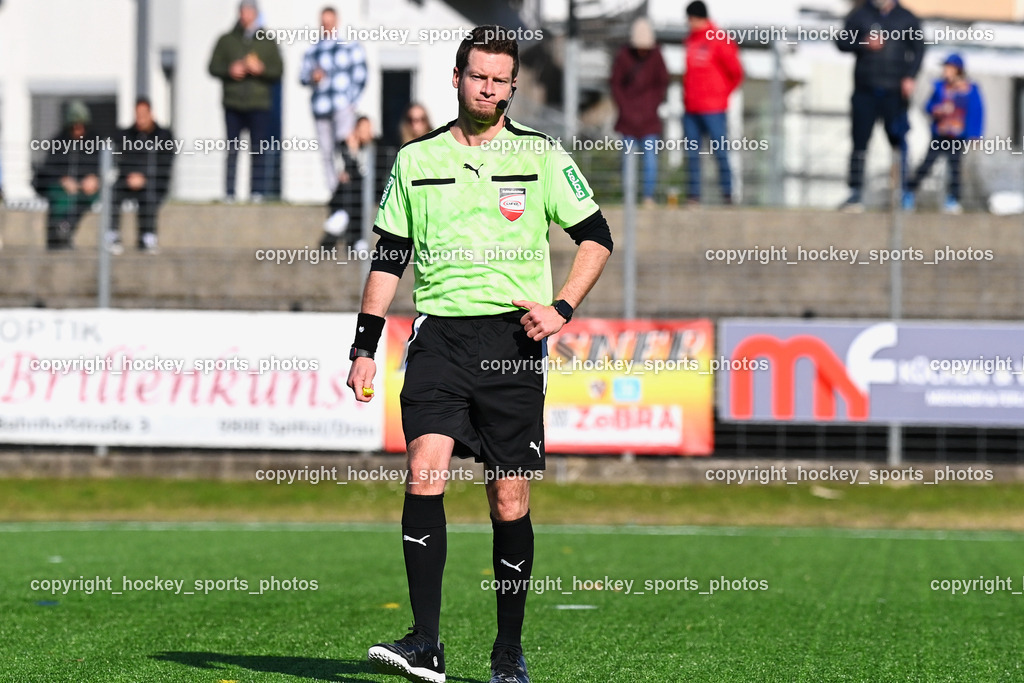 SV Spittal 1921 vs. ATUS Ferlach 24.3.2024 | Hopfgartner Christoph Referee, SV Spittal 1921 vs. ATUS Ferlach 24.3.2024, SV Spittal 1921 vs. ATUS Ferlach am 24.03.2024 in Spittal an der Drau (Goldeck Stadion), Austria, (Photo by Bernd Stefan)