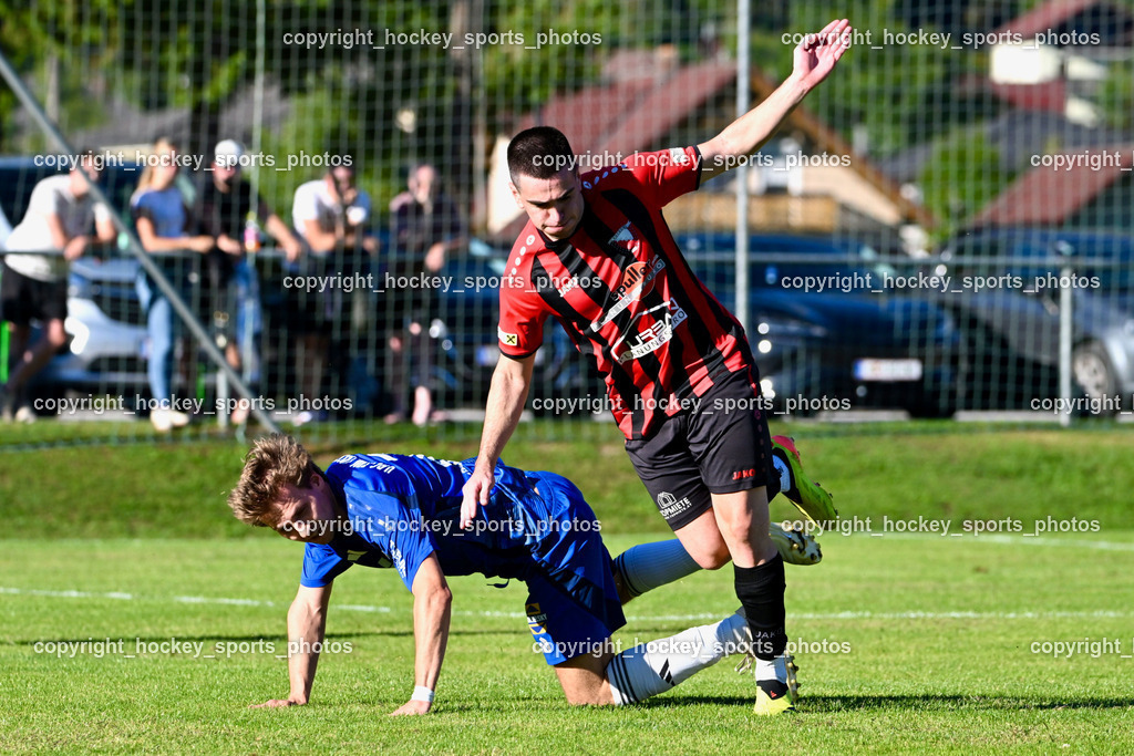 ATUS Nötsch vs. Thal Assling | #7 Florian Michael Huber Thal Assling, #66 Gasper Hozjan ATUS Nötsch, ATUS Nötsch vs. Thal Assling, ATUS Nötsch vs. Thal Assling am 31.08.2025 in Nötsch (Dobratsch Arena), Austria, (Photo by Bernd Stefan)